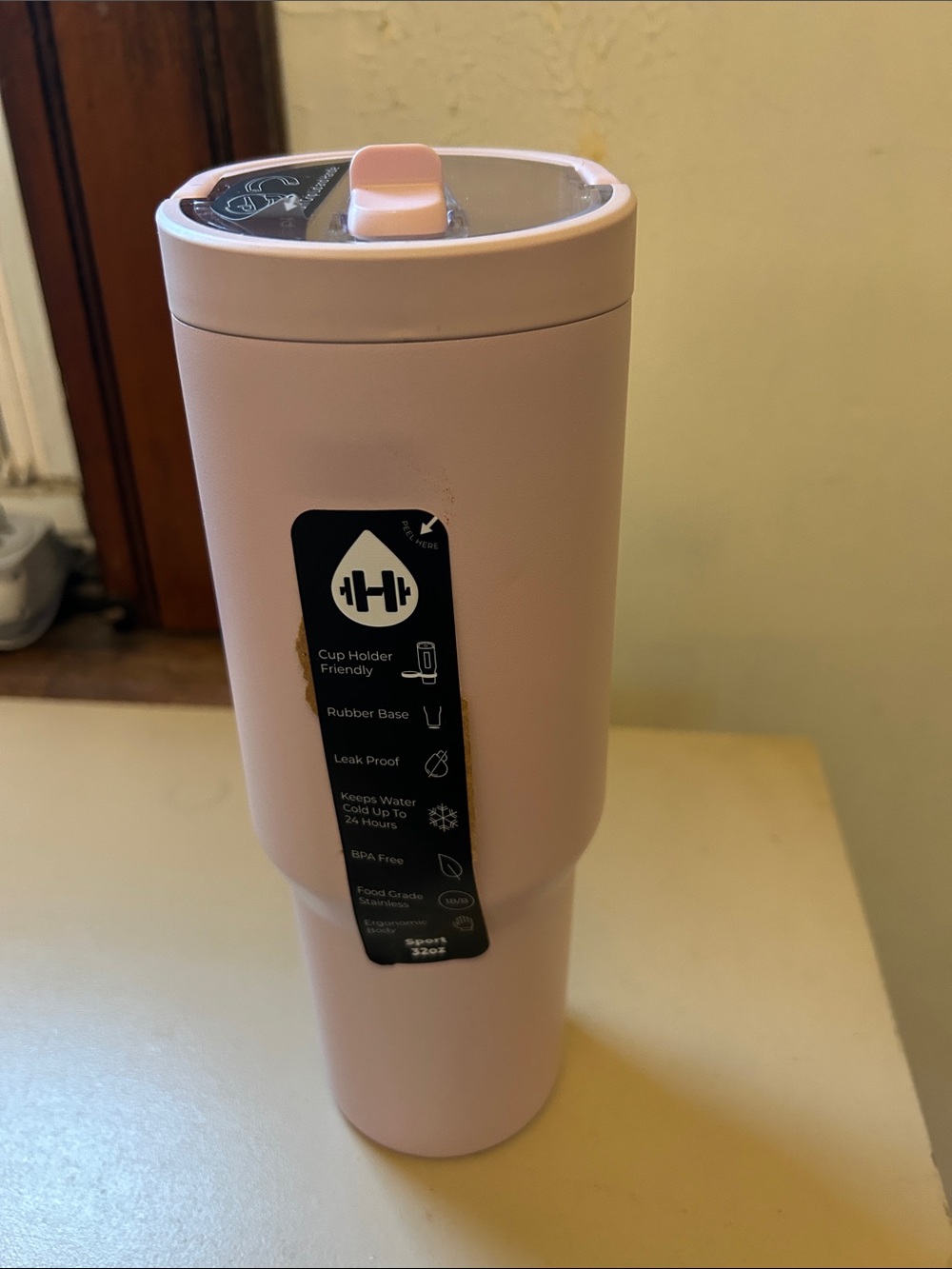 Hydro Jug Pink Insulated Travel Tumbler - 32oz NIB